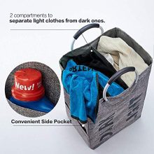 Self-Standing Modern Laundry Basket for Dorm Room