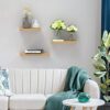 Enhance Your Space with Rustic Floating Wood Shelves – Set of 3