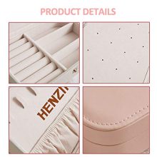 Jewelry Box Organiser Small Travel PU Leather