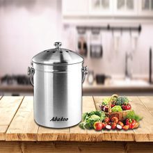 Abakoo Stainless Steel Compost Bin - 1.3 Gallon