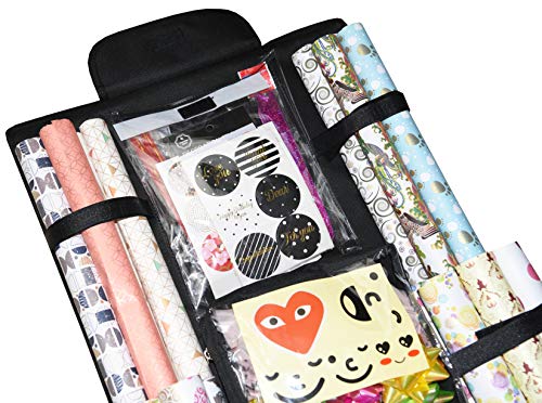 Freegrace Double Sided Hanging Gift Wrap Organizer