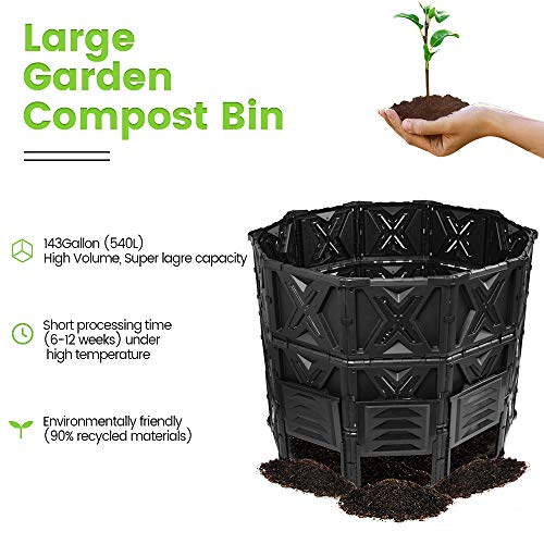 Garden Composter with Better Aeration System