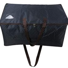 3-Side Zip Open Bag for Christmas Trees, Lights, Balloons, Party Decor - Black Dots