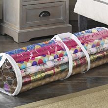 Whitmor Clear Zippered Storage for 25 Rolls