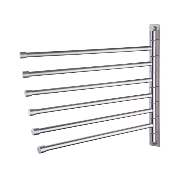 KES Swing Out Towel Bar SUS Stainless Steel, 6-Bar