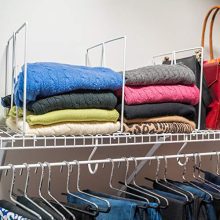Organized with Closet Wire Shelf Dividers - Set of 8
