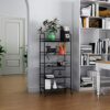 HOMEFORT 5-Tier Metal Rolling Utility Cart