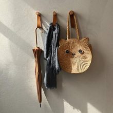 XAOMLP Wooden Coat Hooks Wall Mounted Vintage