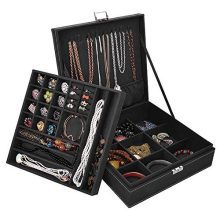 Jewelry Box for Women, QBeel 2 Layer, 36 Compartments