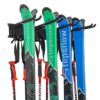 Ski Wall Rack for Home and Garage Storage, Wall Mounted