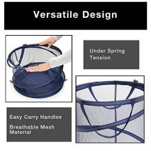 Laundry Hamper Bag Mesh Pop-Up Spiral