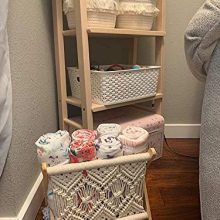Hedume Woven Magazine Rack, Bohemian Magazine Storage Holder Basket