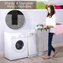 84L Large Laundry Hamper, 24.5" Tall Collapsible Laundry Hamper