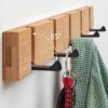 Wooden Wall Mounted Folding Rack