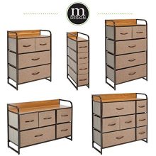mDesign Dresser Storage Chest - Sturdy Metal Frame