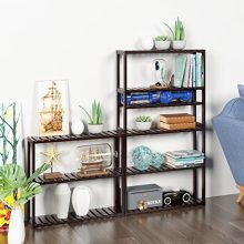 HOMFA Bamboo Bathroom Shelf 3-Tier, Multifunctional Adjustable Layer