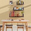 Rustic Wood Wall Shelves Decor Set of 3