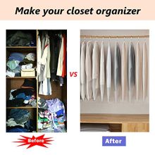 KEEGH Hanging Suit Bags Clear Garment Bag