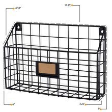 Wide Magazine Rack Metal Wire