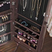 SONGMICS 6 LEDs Mirror Cabinet Armoire