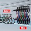 Walmann Bike Storage Rack, 6 Bike Hooks for Garage & Home