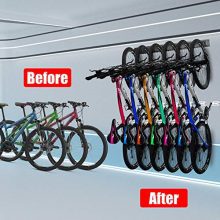 Walmann Bike Storage Rack, 6 Bike Hooks for Garage & Home
