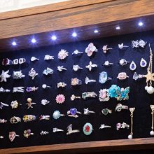 8 LED Lights Lockable Full mirror jewelry organizer