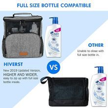 Hiverst Hanging Toiletry Bag, Shower Caddy Tote Bag