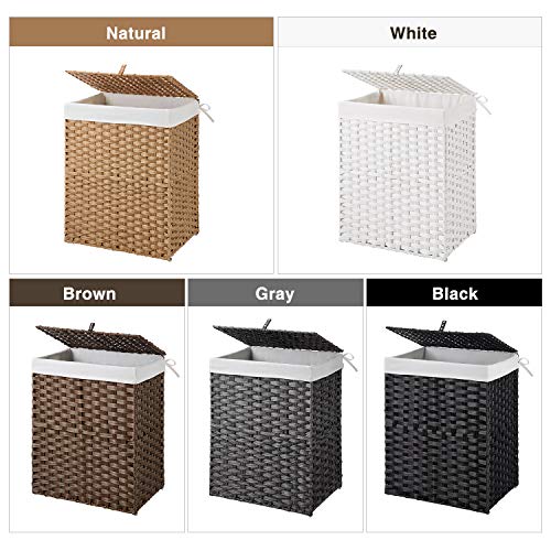 Laundry Hamper with 2 Removable Liner Bag