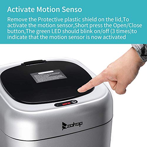 ROVSUN 35 Liter / 9.2 Gallon Smart Automatic Trash Can