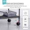 Ovicar 3-Tier Steel Wire Storage Shelves