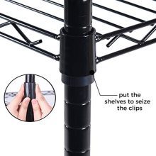 JS HOME Heavy Duty Garment Rack, Free-Standing Rolling