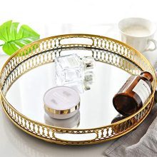 Mirrored Ornate Decorative Tray Jewelry