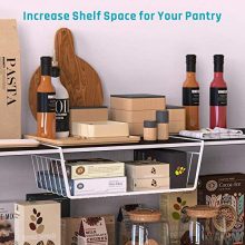 Pantry organization Under shelf storage basket