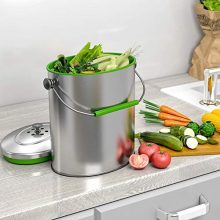 Stainless Steel Compost Bin - Effortless Home Composting for a Greener Tomorrow! 🌱