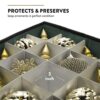 Premium Christmas Ornament storage Box with Lid