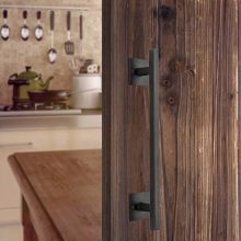 12" Heavy-Duty Metal Barn Door Handle: Elevate Your Door Aesthetics 🚪🔒