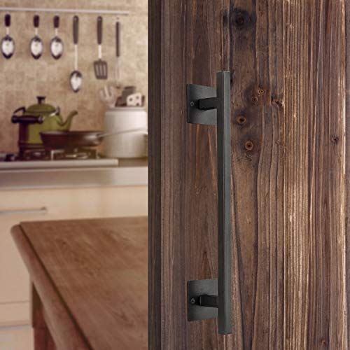 12" Heavy-Duty Metal Barn Door Handle: Elevate Your Door Aesthetics 🚪🔒