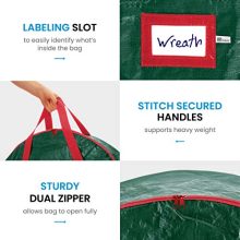 Water Resistant Fabric Storage Dual Zippered Bag