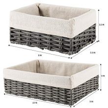 HOSROOME Handmade Wicker Storage Baskets Set