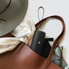 Leather Jewelry Organizer Holder Roll Bag