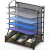 Document File Tray Organizer with Supplies
