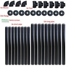 Industrial Wall Mount Iron Pipe Shelf