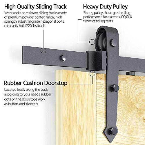 Yaheetech 12Ft Heavy Duty Sturdy Sliding Barn