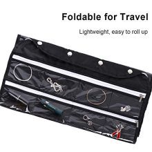 Double-Sided 56-Pocket Hanging Jewelry Organizer – Dust-Free Storage with Zippers 👜