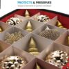 Underbed Christmas Ornament Storage Box With Lide