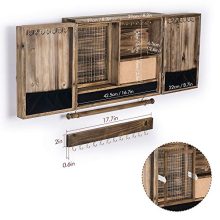 Wall Hanging Jewelry Organizer Rustic| Wall Mounted