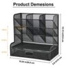 Marbrasse Mesh Desk Organizer, Multi-Functional Pen Holder