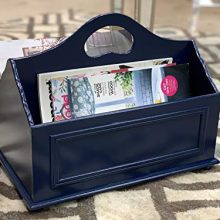 Wooden Storage Basket for Books, Newspapers