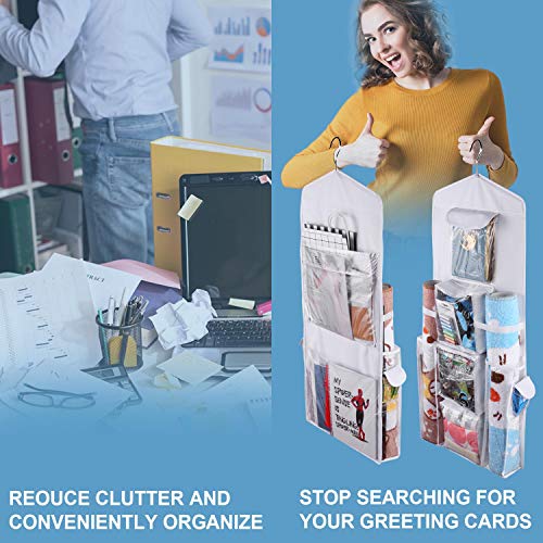 Double Sided Hanging Gift Wrapping Organizer Storage Bag